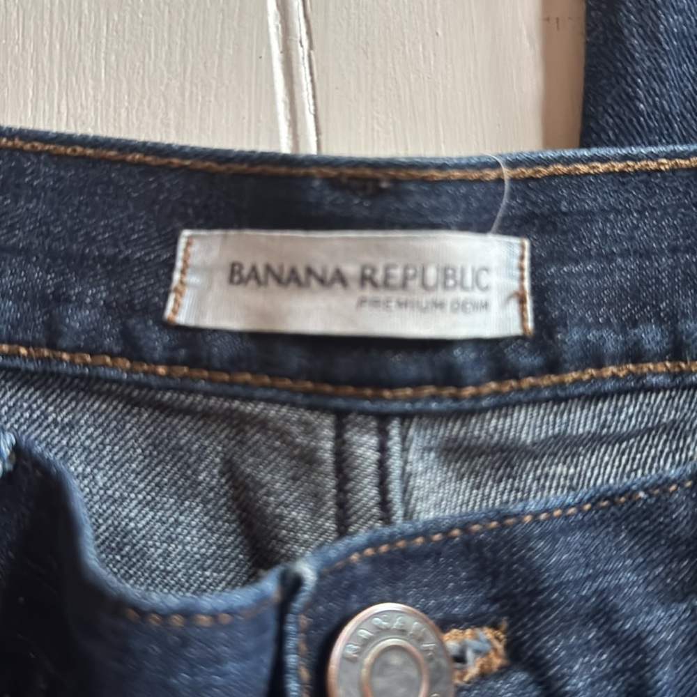 Banana Republic Boyfriend Jeans Dark Wash Size 31 - Picture 7 of 8